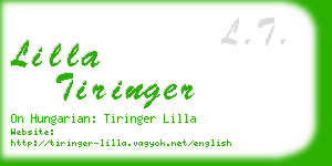 lilla tiringer business card